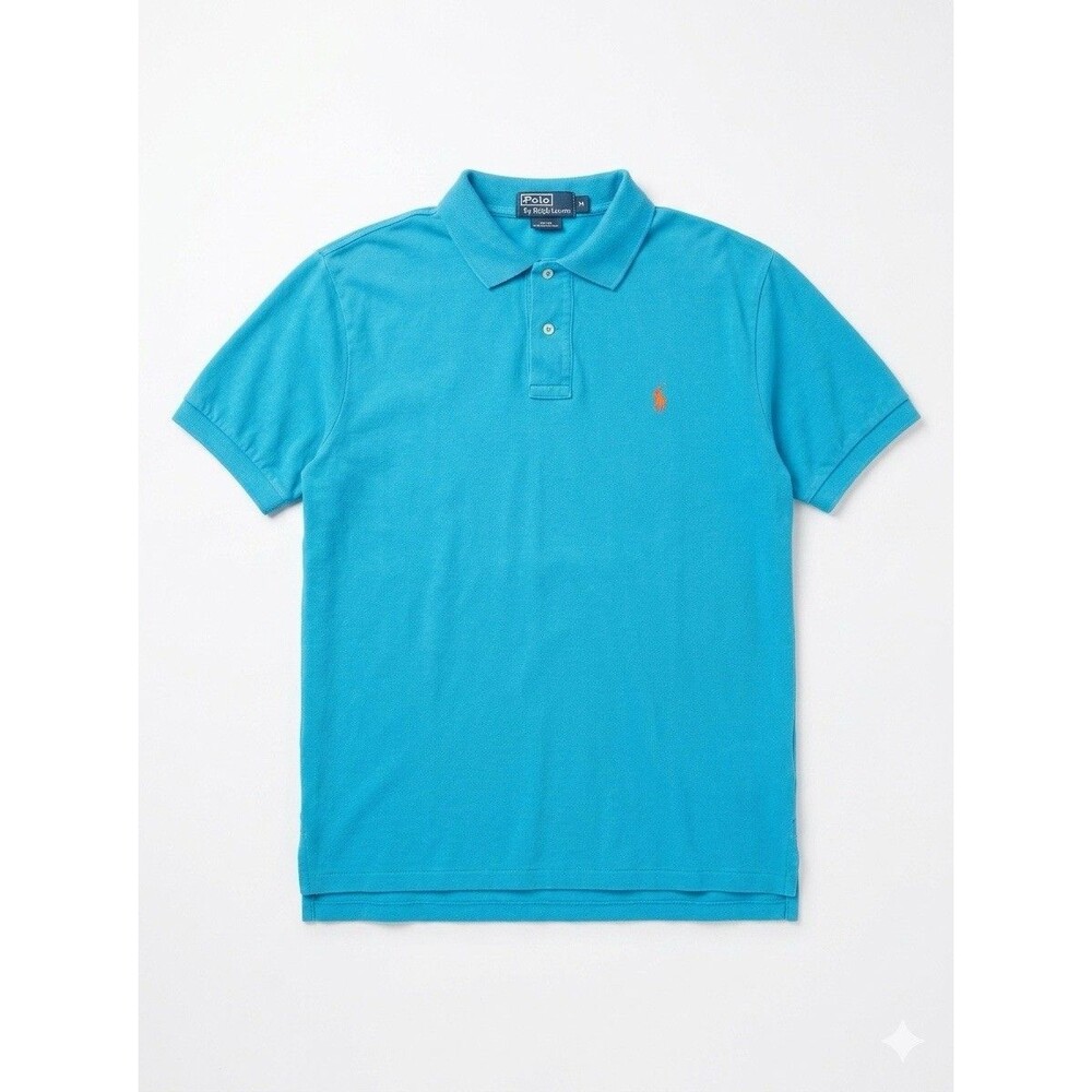 Vintage Polo by Ralph Lauren CARRIBEAN BLUE Polo Shirt - Size XL - 021